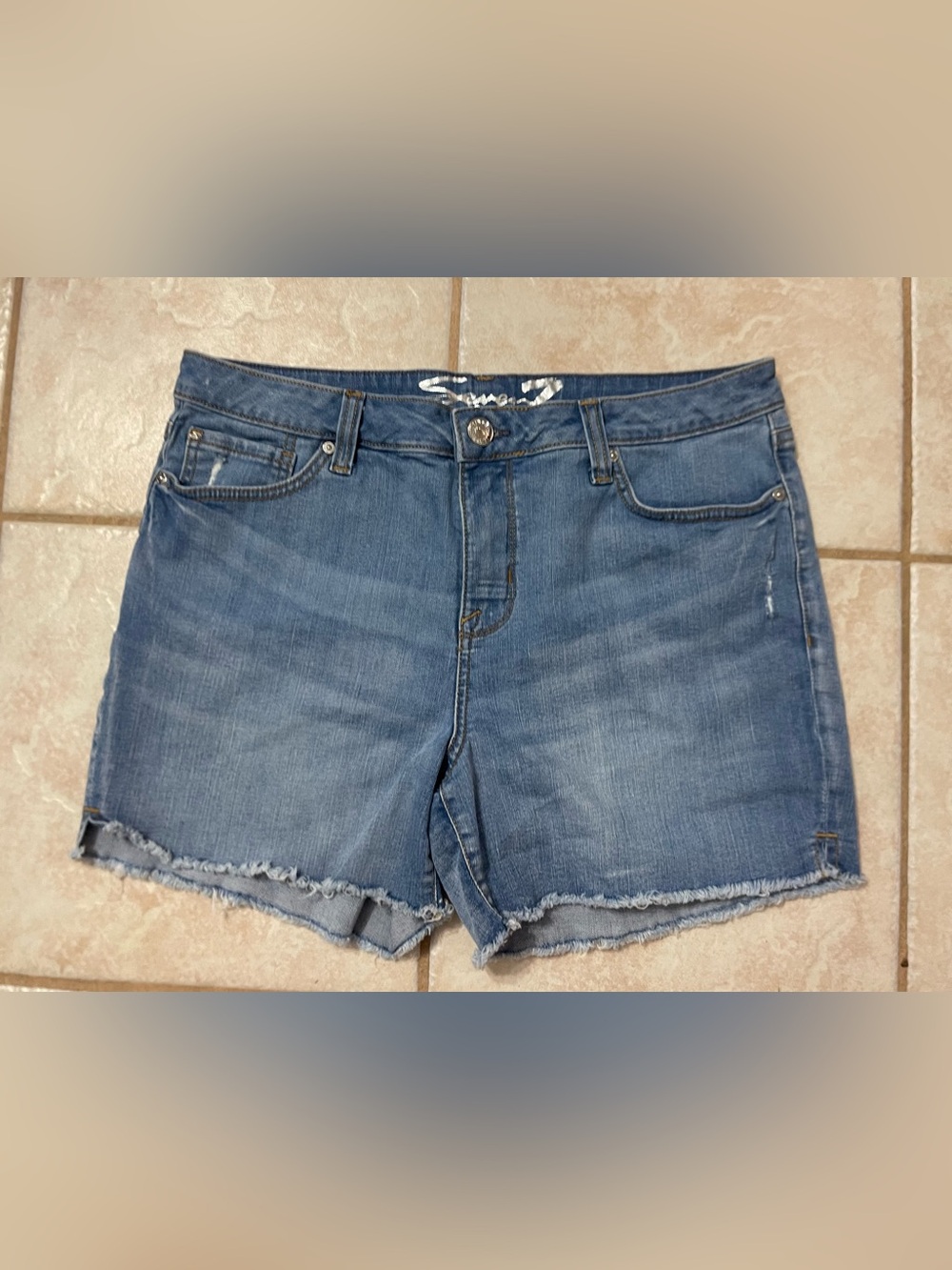 Seven7 Blue Denim Jean Shorts